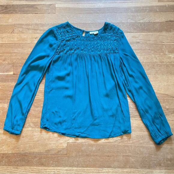 Meadow Rue long sleeve blouse shirt top size small S b25 - Picture 1 of 4